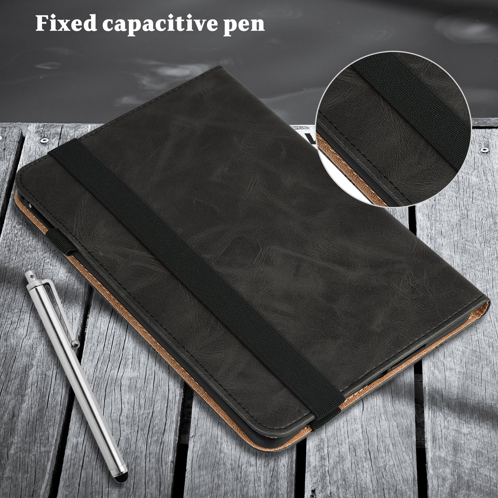 For Amazon Kindle Paperwhite (2024) Case PU Leather Line Imprinted Cover with Elastic Band For Amazon Kindle Paperwhite (2024) Case PU Leather Line Imprinted Cover with Elastic Band
